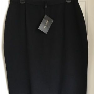 St John size 16 Black Knit Skirt NWT